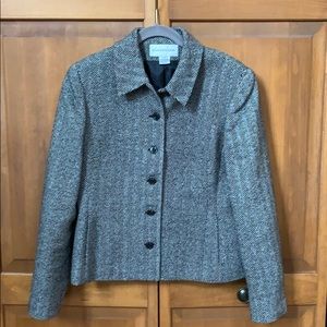 Vintage 90s Wool Tweed Evan Picone Blazer